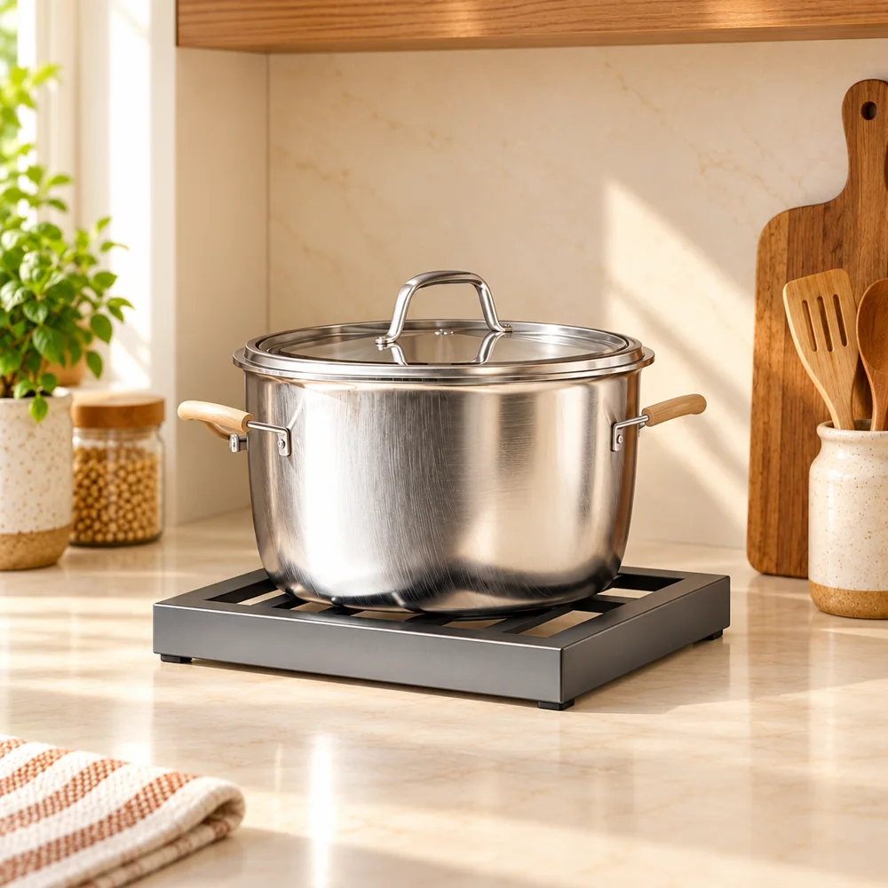 Single level Kitchen Pot Stand — Form and function
