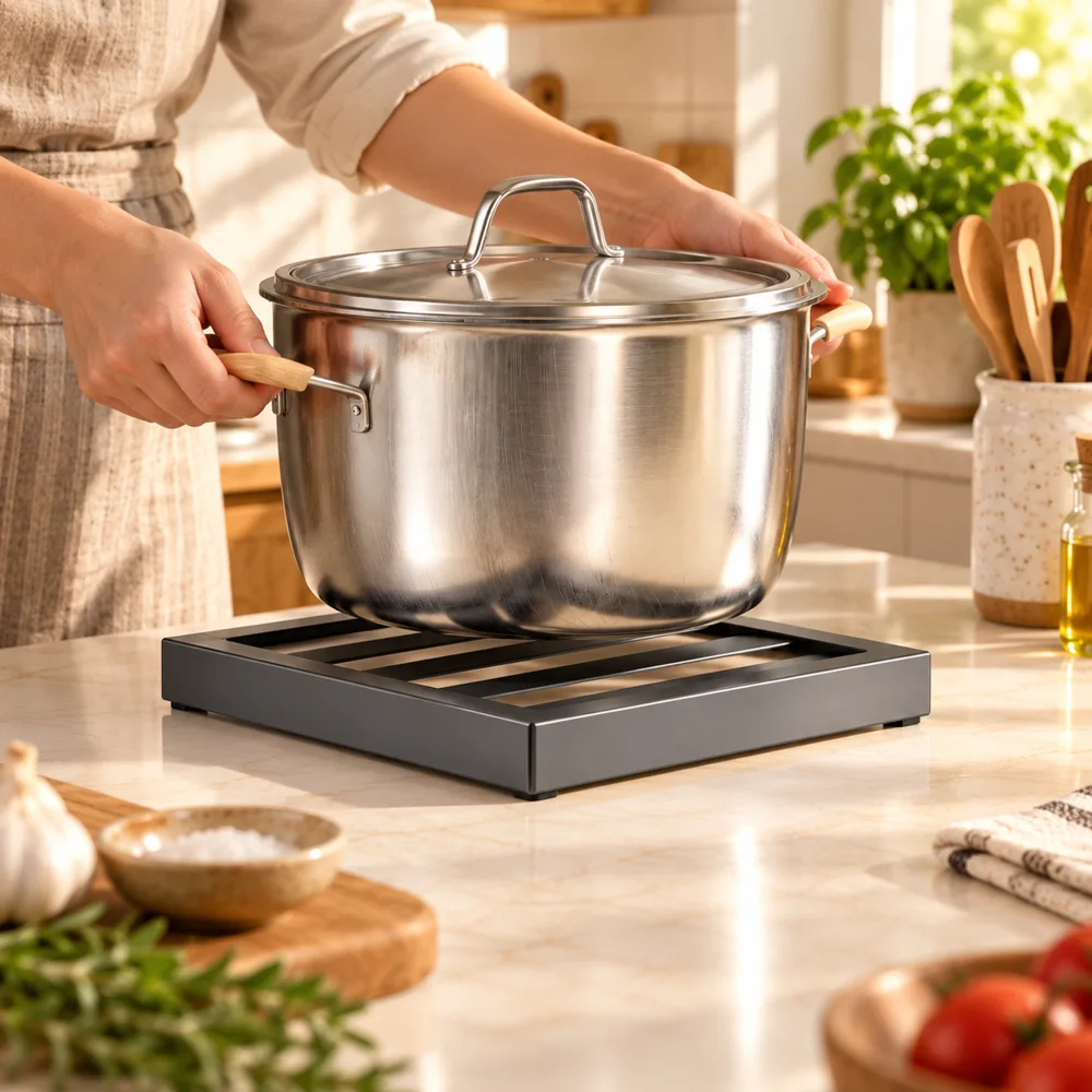 Single level Kitchen Pot Stand detail