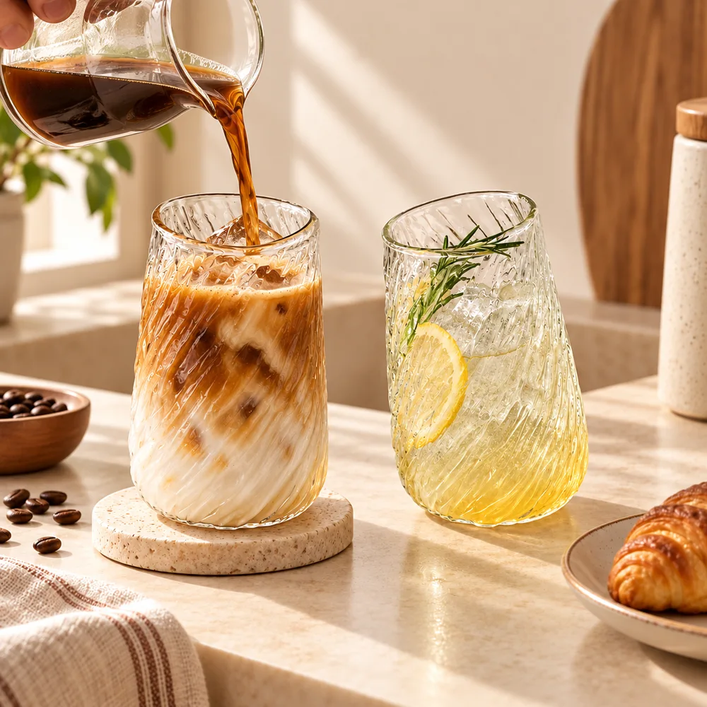Whirl Iced Coffee Glass Tall (400 ml) — Everyday setup