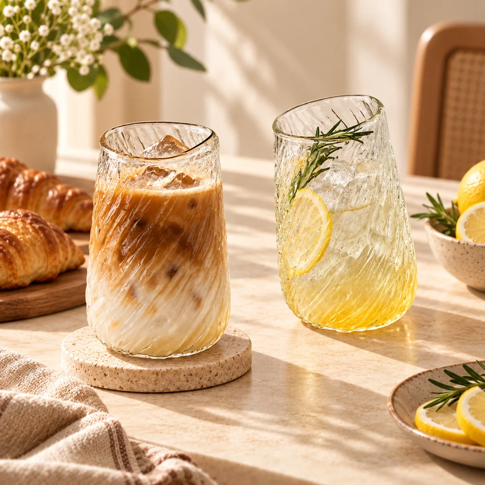 Whirl Iced Coffee Glass Tall (400 ml) — Form and function