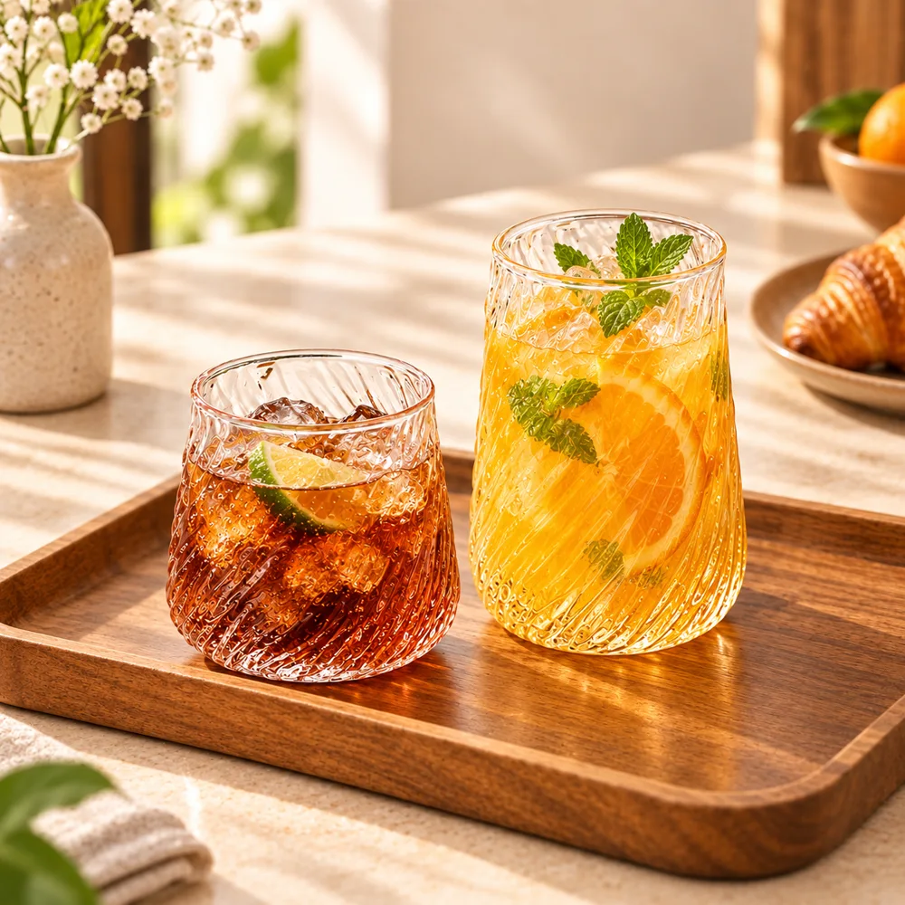 Whirl Iced Coffee Glass Short (380 ml) — Form and function