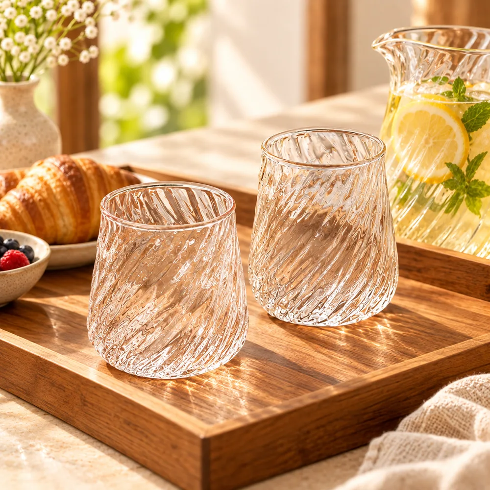 Whirl Iced Coffee Glass Short (380 ml) close view
