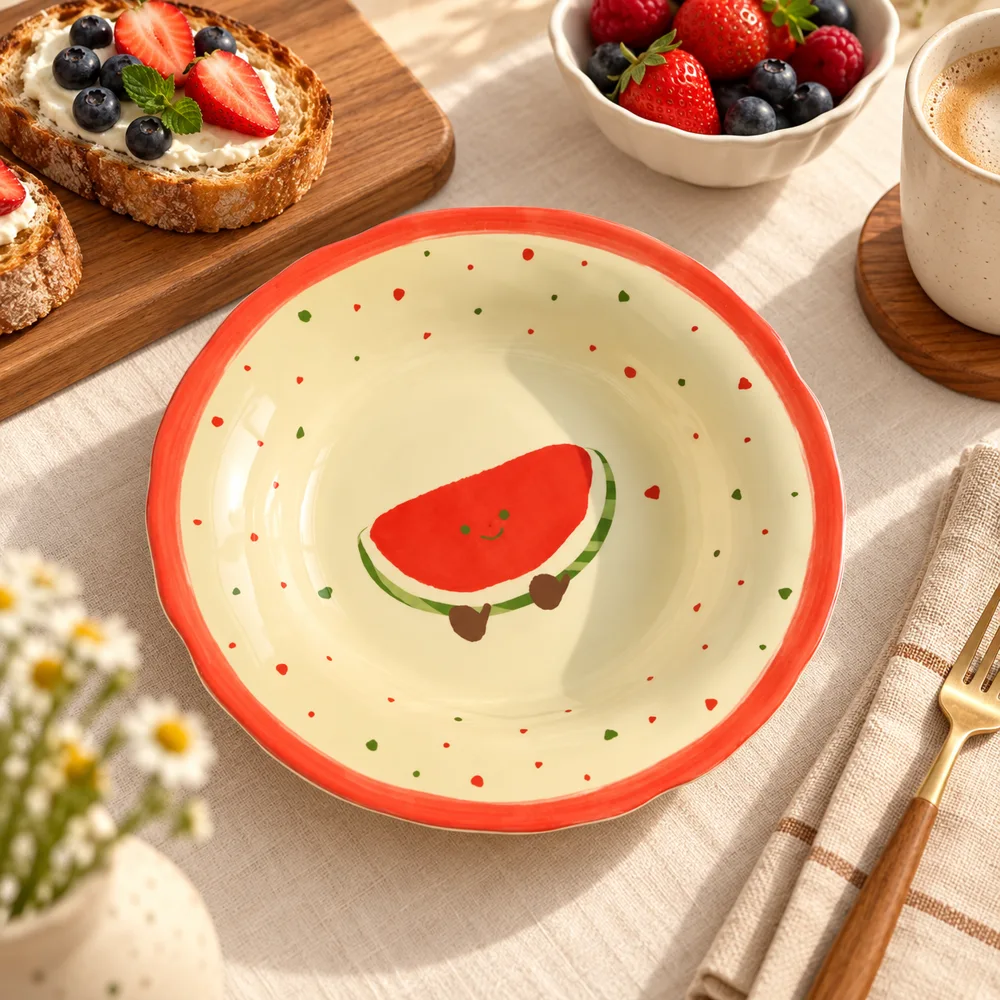 Watermelon Ceramic Side Plate (8 Inch)
