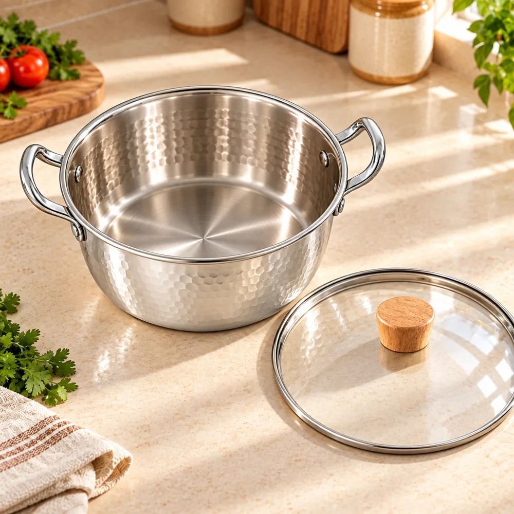 Lidded Steel Sukiyaki Pot (20 cm & Lid) — Ready for your space