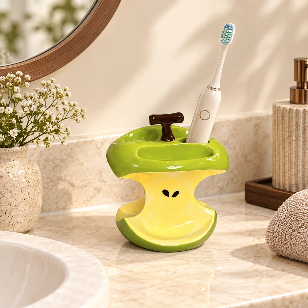 Apple Core Toothbrush Holder Electric Brushes (3 Slots)