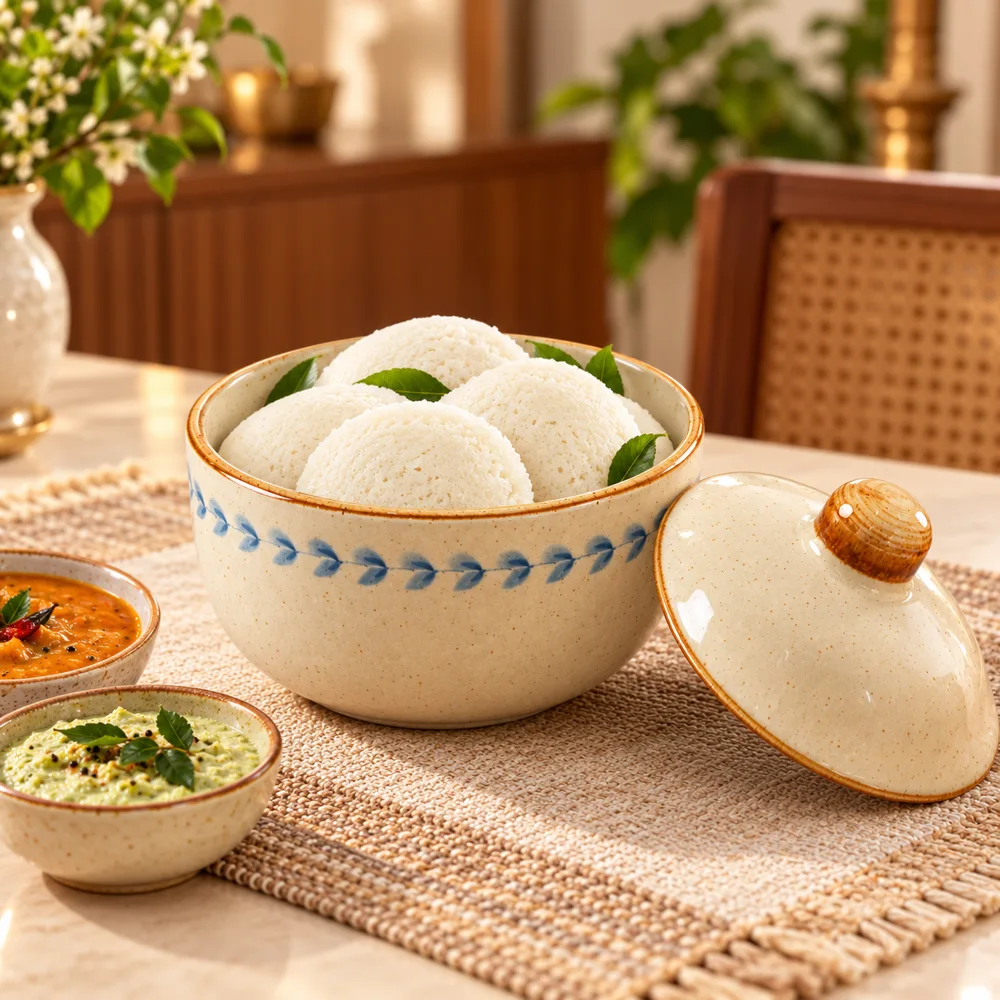 Qinghui Painted Lidded Ceramic Bowl (400 ml) — Form and function
