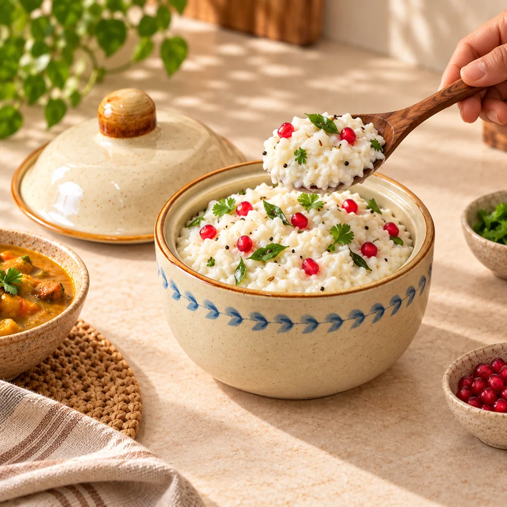 Qinghui Painted Lidded Ceramic Bowl (400 ml) — Ready for your space