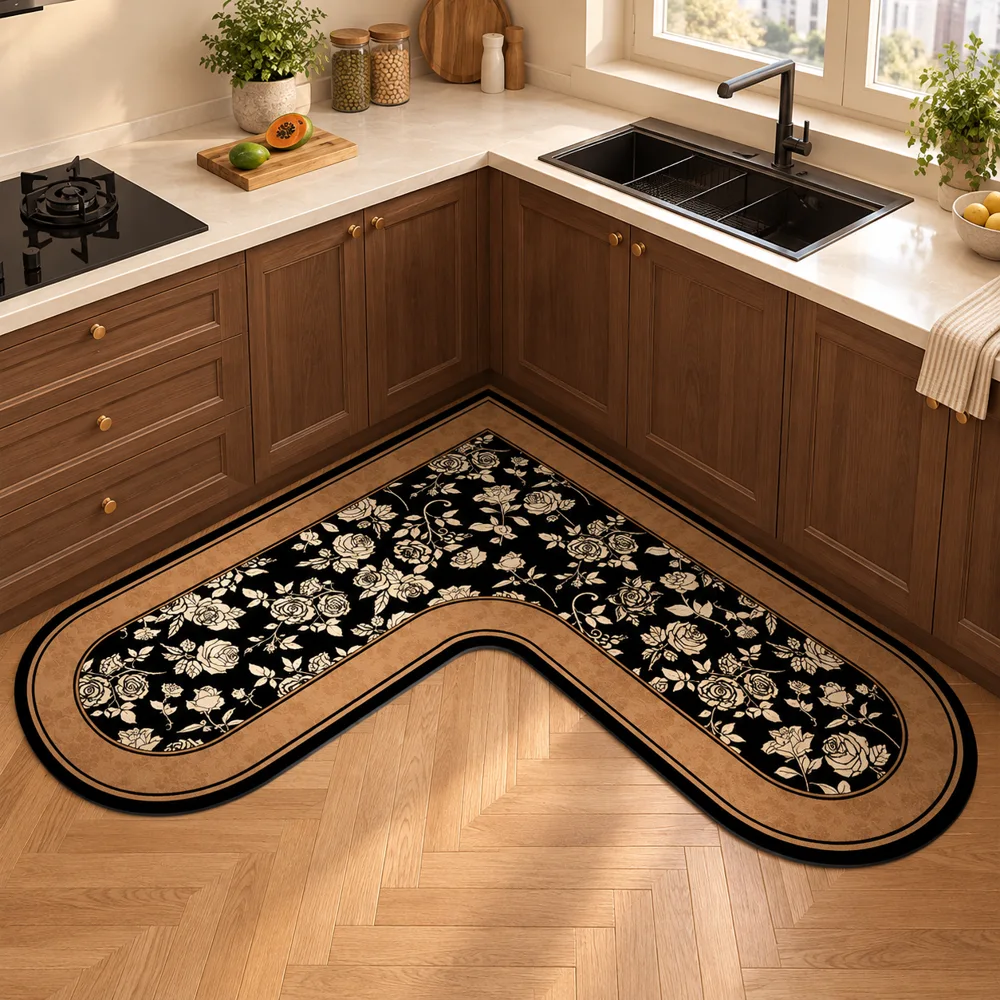 Heritage L Mat Midnight Botanical (90 × 90 × 45 cm) — Form and function