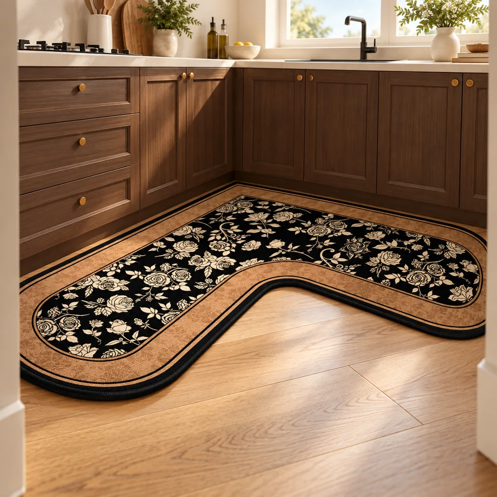 Heritage L Mat Midnight Botanical (90 × 90 × 45 cm) — Ready for your space