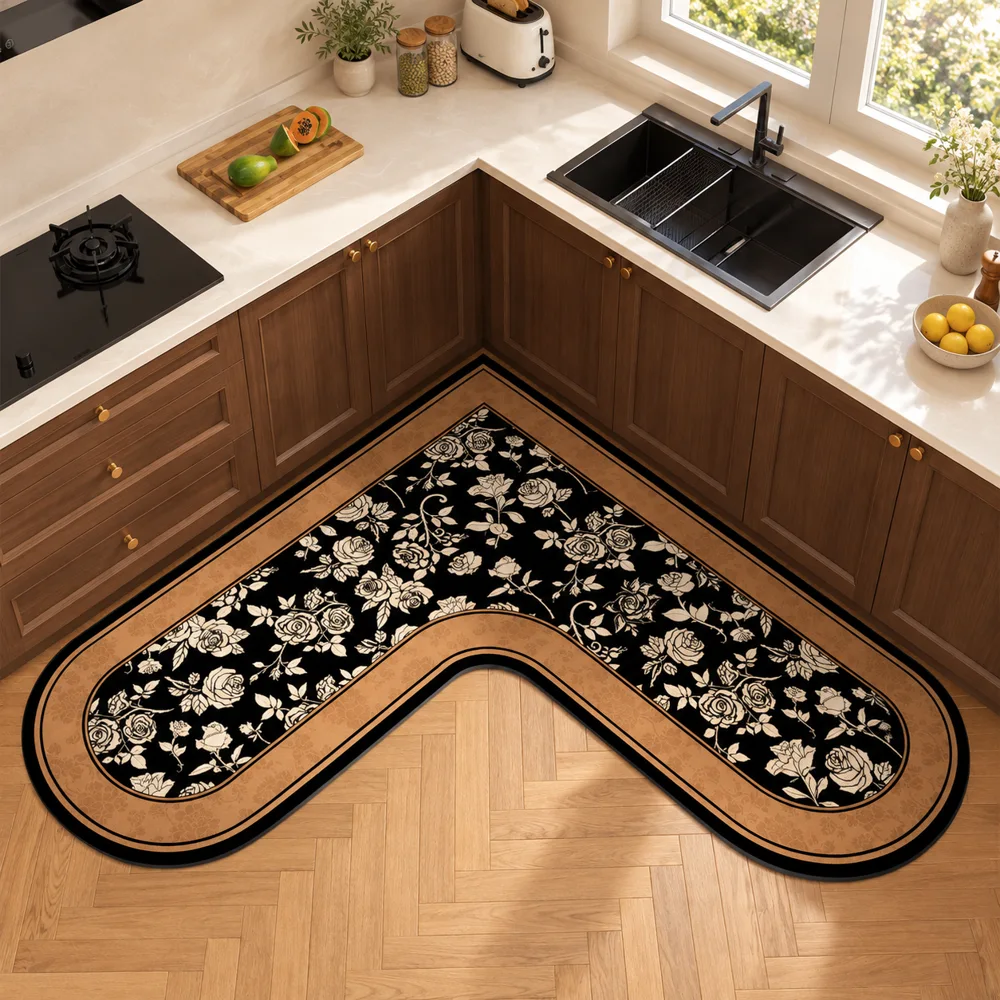 Heritage L Mat Midnight Botanical (90 × 90 × 45 cm) close view