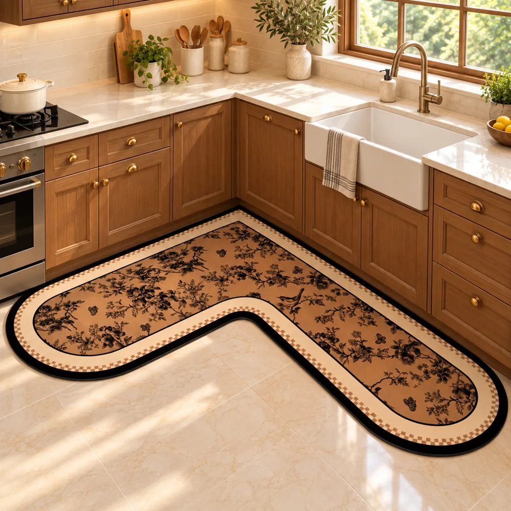 Heritage L Mat Amber Garden (90 × 90 × 45 cm) — Form and function