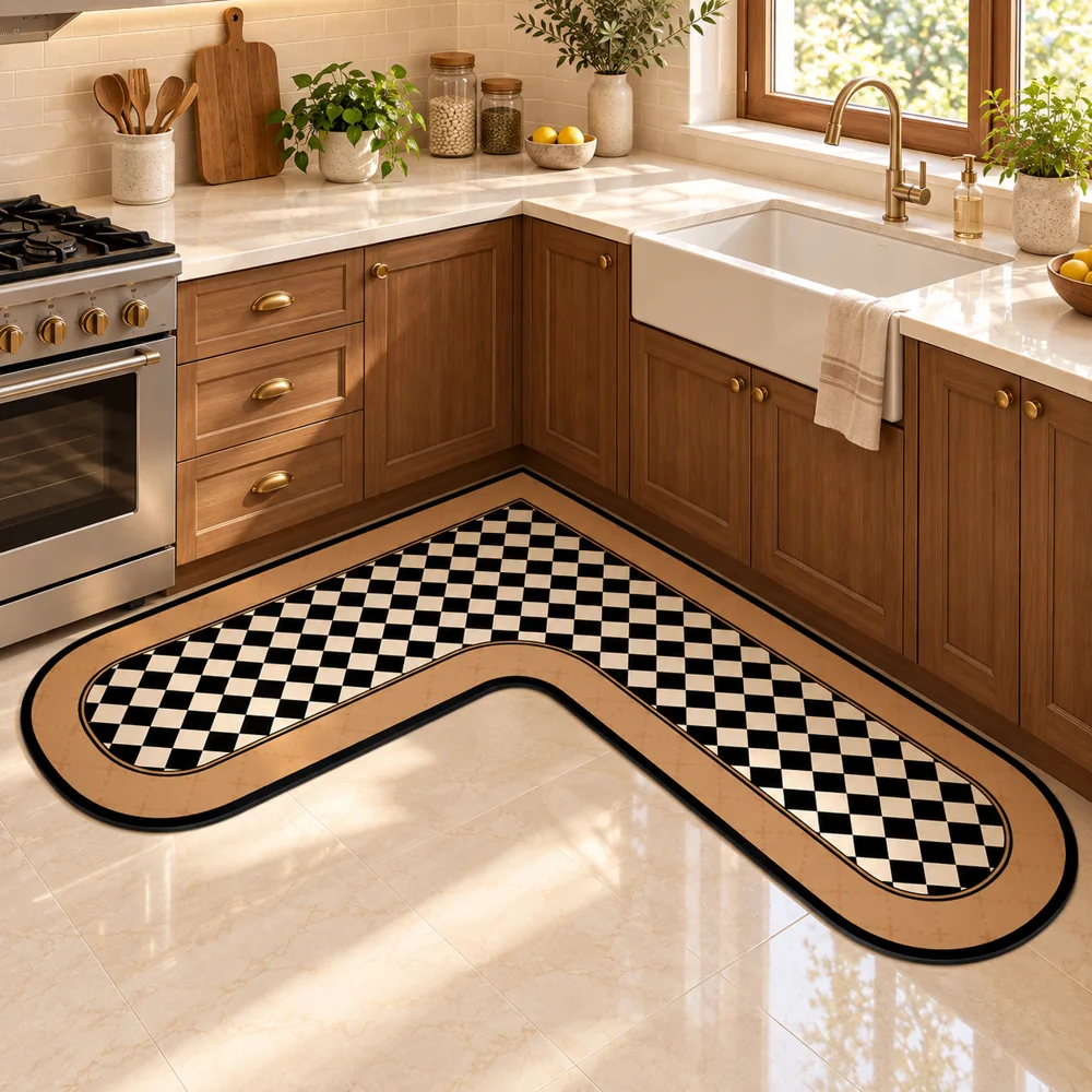 Heritage L Mat Classic Checker (90 × 90 × 45 cm) — Form and function