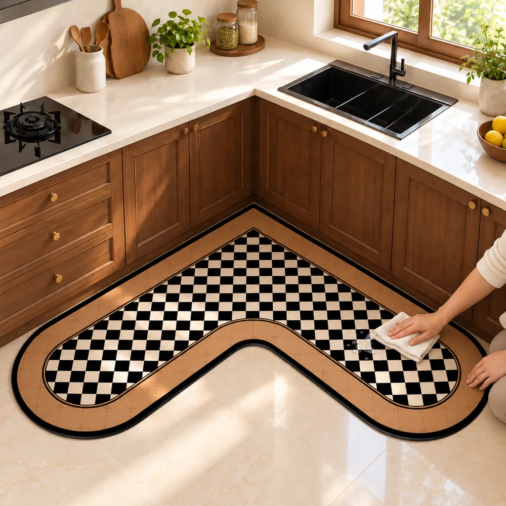 Heritage L Mat Classic Checker (90 × 90 × 45 cm) — Ready for your space