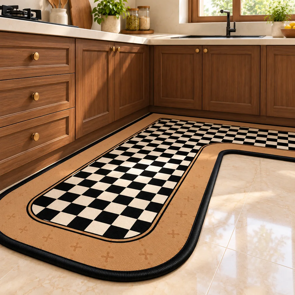 Heritage L Mat Classic Checker (90 × 90 × 45 cm) styled view
