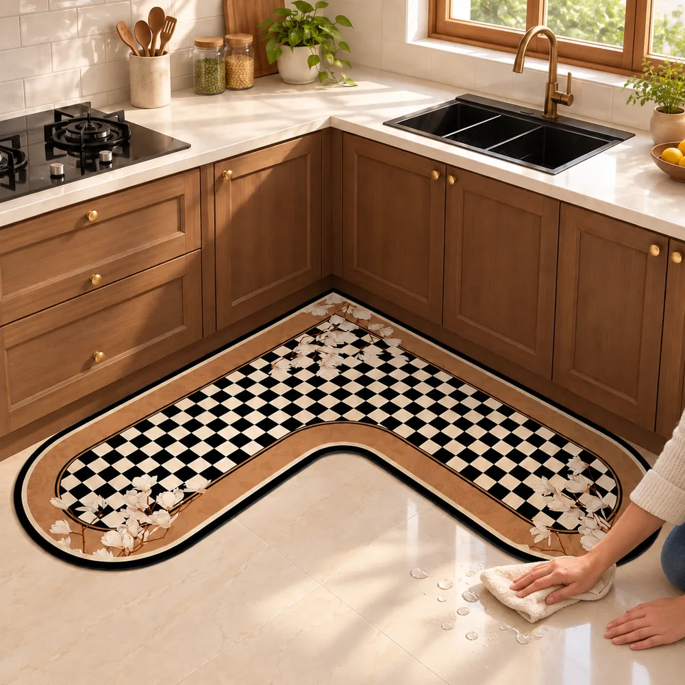 Heritage L Mat Checker Blossom (90 × 90 × 45 cm) — Ready for your space