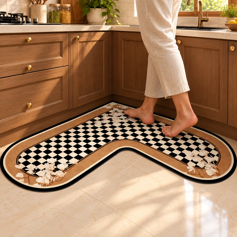Heritage L Mat Checker Blossom (90 × 90 × 45 cm) detail