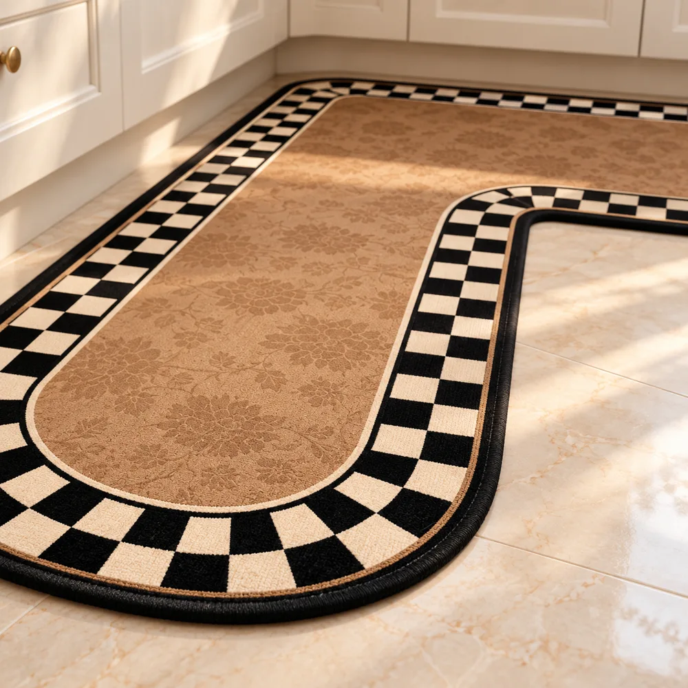 Heritage L Mat Floral Border (90 × 90 × 45 cm) styled view
