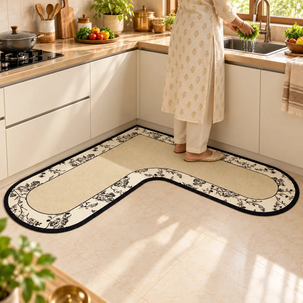 Maison L Mat Soft Garden (120 × 120 cm) — Everyday setup