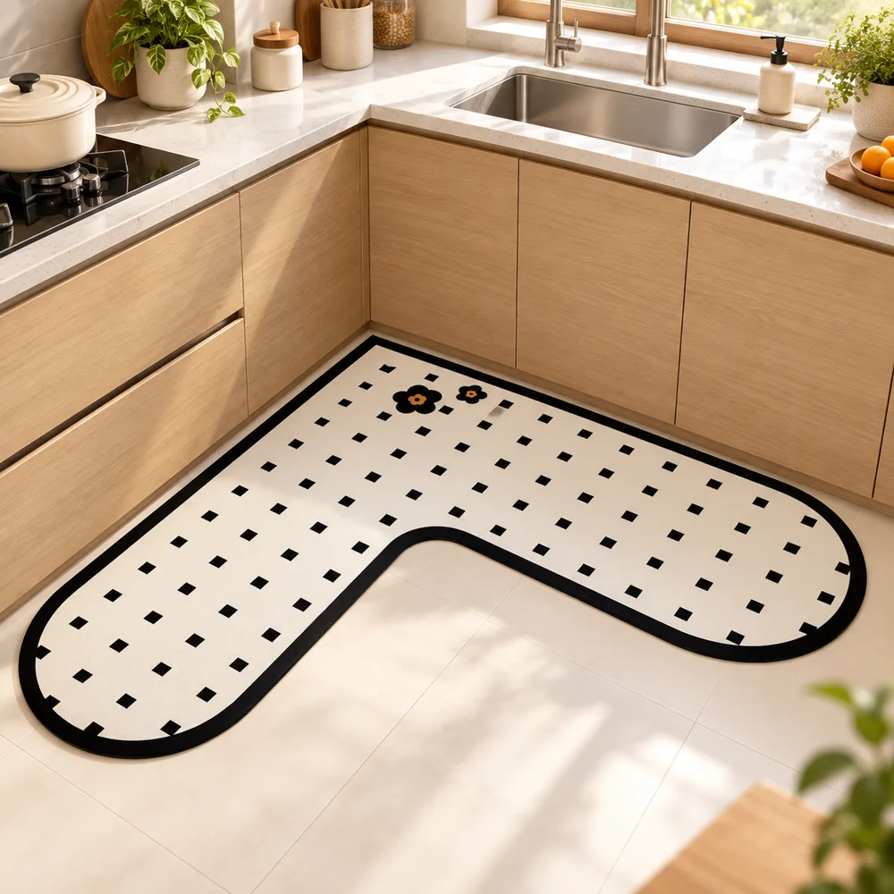 Maison L Mat Corner Blossom (120 × 120 cm)