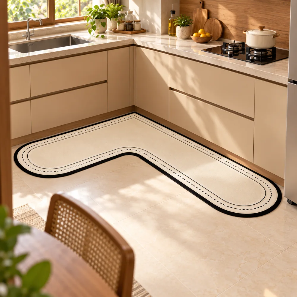 Maison L Mat Tailored Border (120 × 120 cm) — Form and function