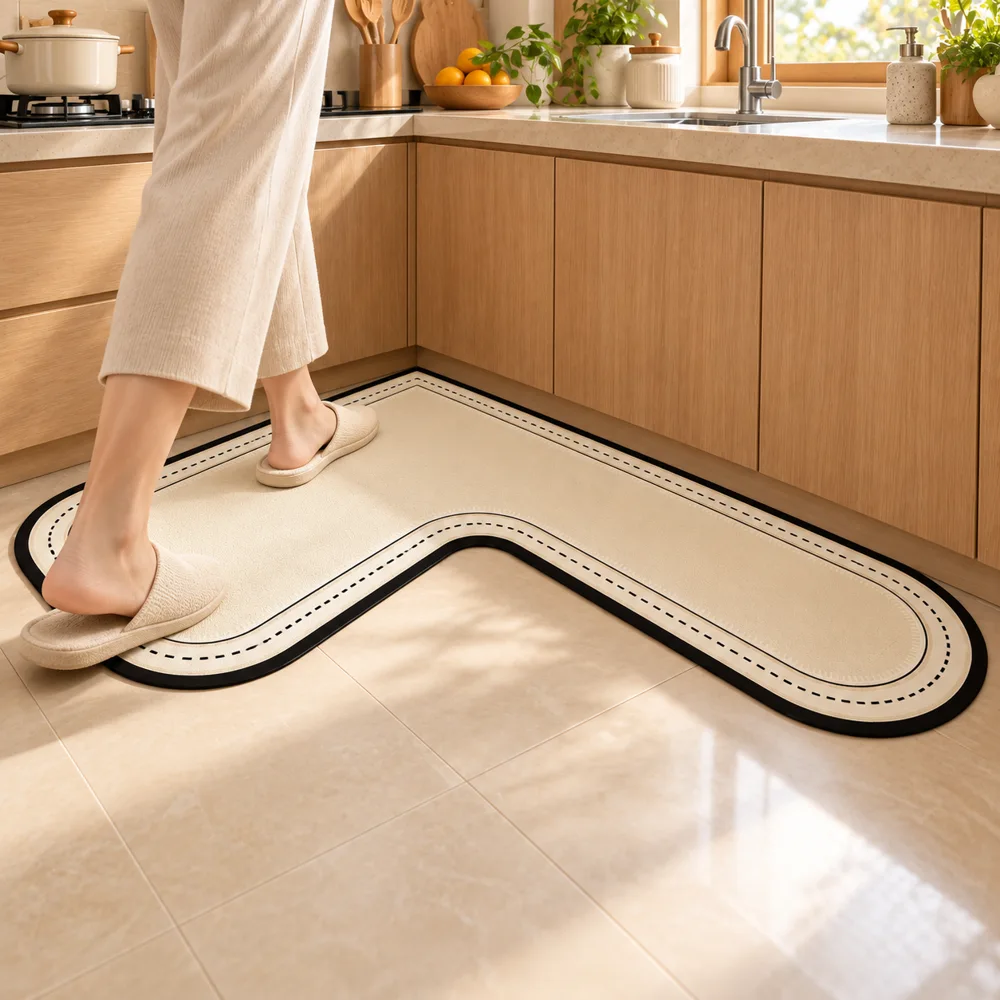 Maison L Mat Tailored Border (120 × 120 cm) close view