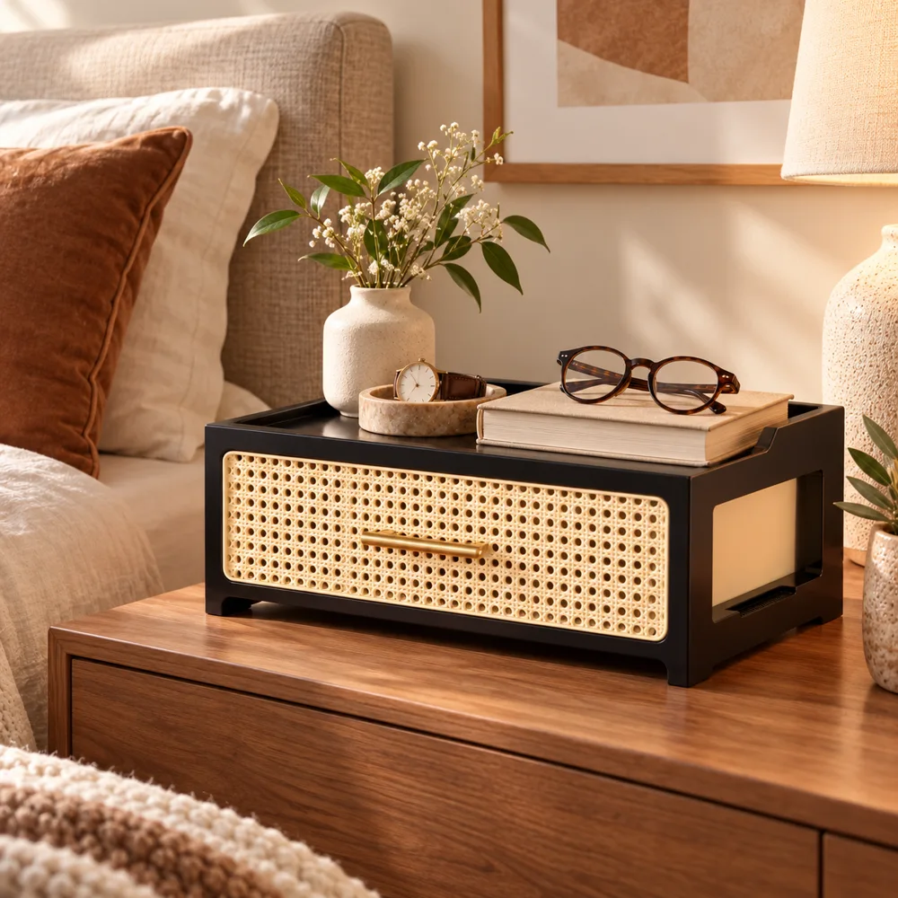 Woven Drawer Organiser Single Wide Drawer — Form and function