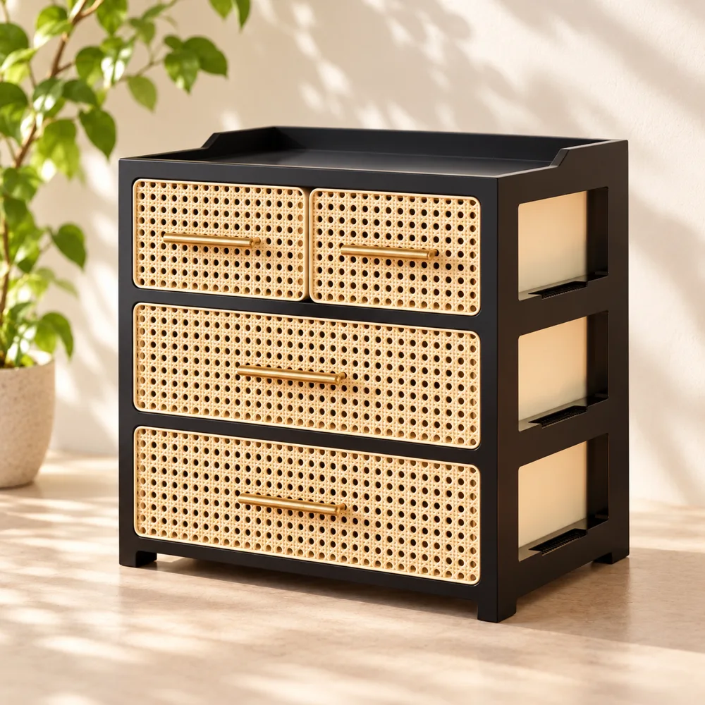 Woven Drawer Organiser Three-Tier Mixed Drawers — Ready for your space