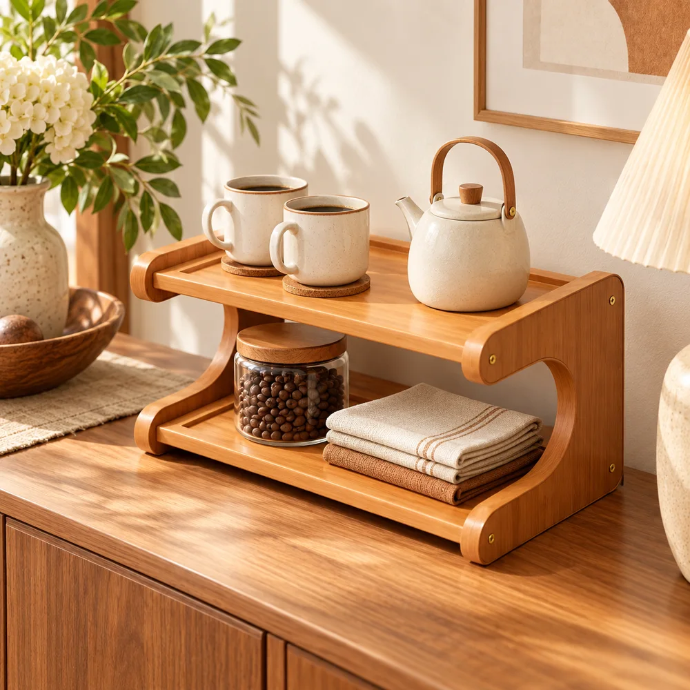 Vintage Desktop Shelf Open (30 cm) — Form and function