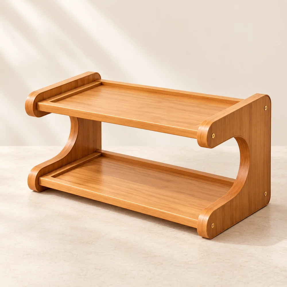 Vintage Desktop Shelf Open (30 cm) styled view