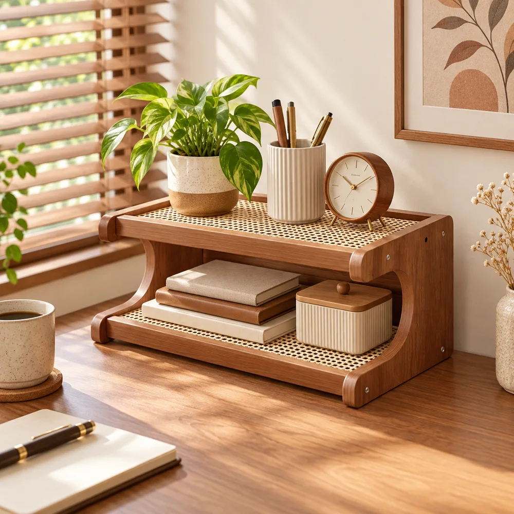 Vintage Desktop Shelf Woven (30 cm)
