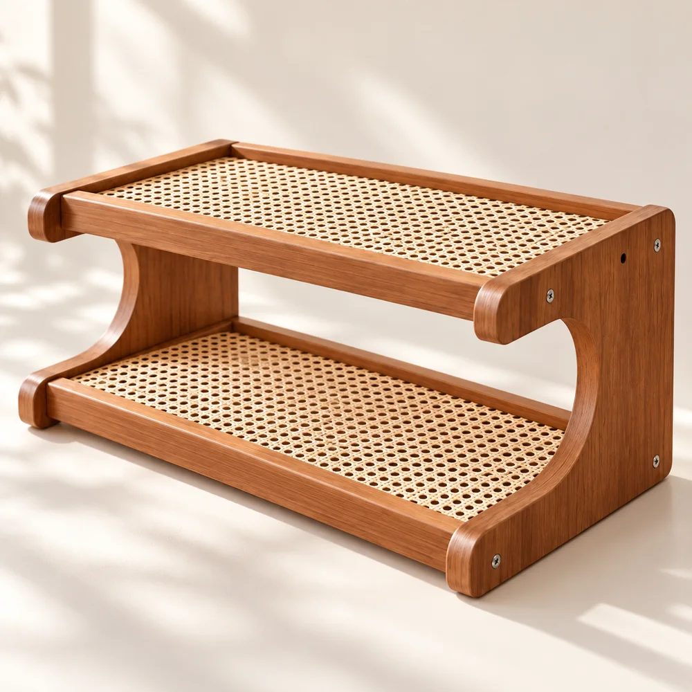 Vintage Desktop Shelf Woven (30 cm) — Ready for your space