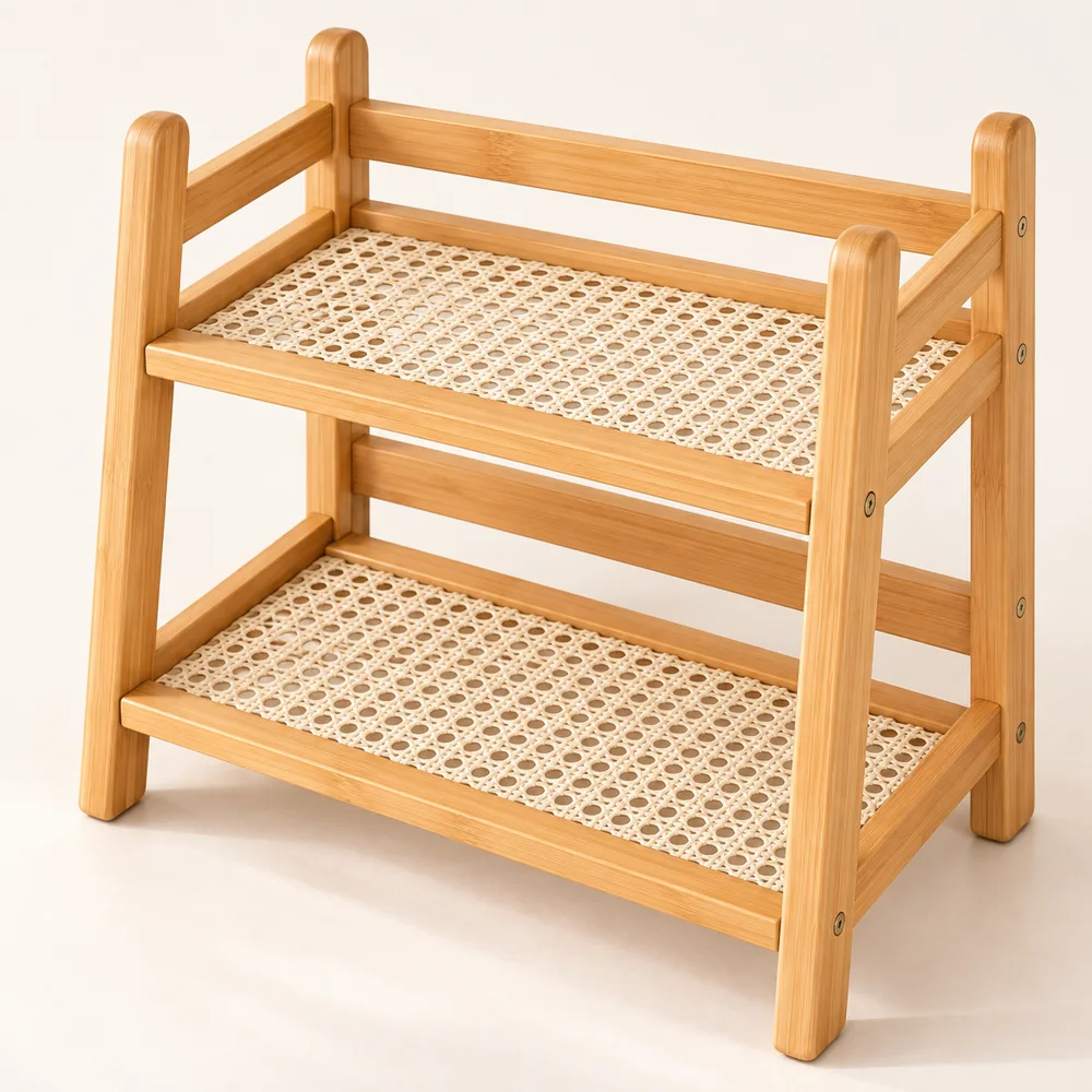 A frame Woven Desktop Shelf — Ready for your space