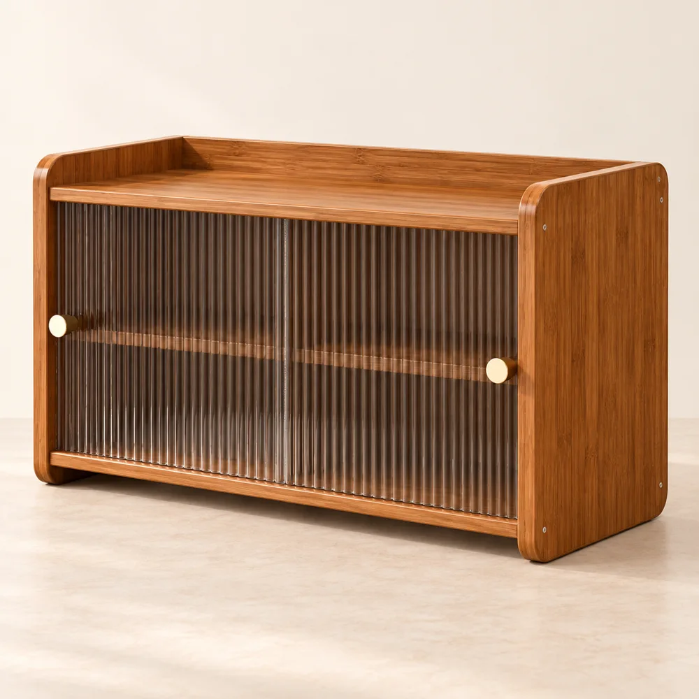 Multi tier Cup Display Cabinet styled view