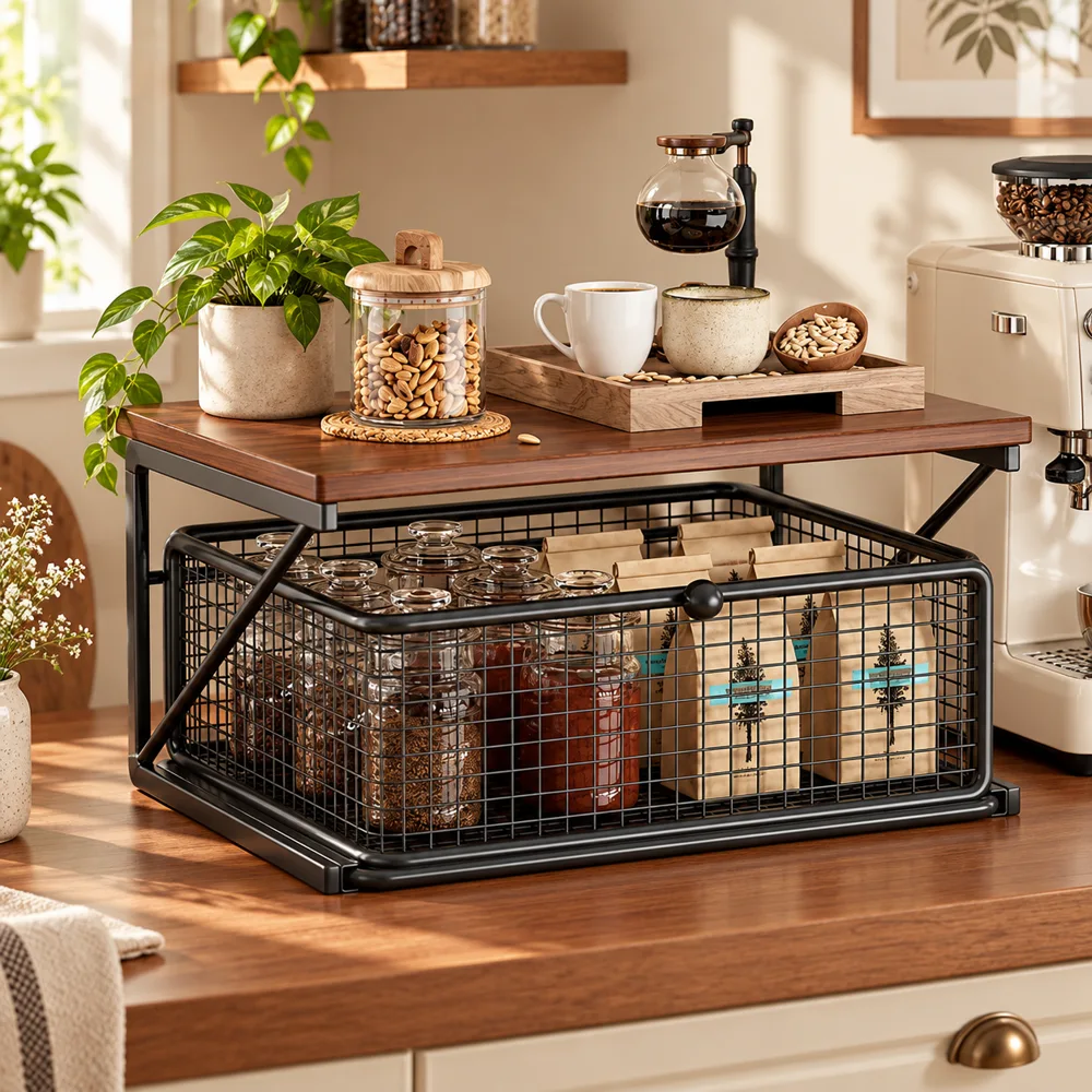 Vintage Coffee Stand Single Shelf