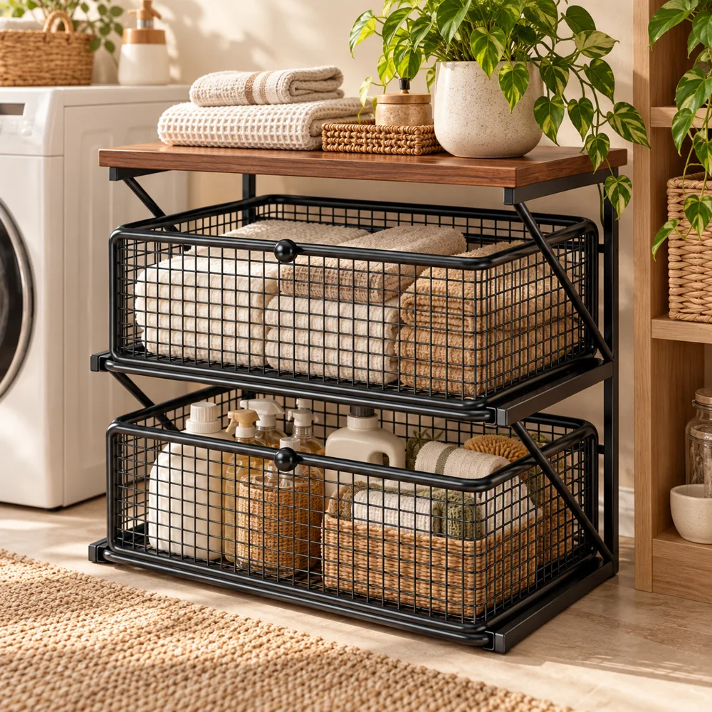 Vintage Coffee Stand Double Shelf — Form and function