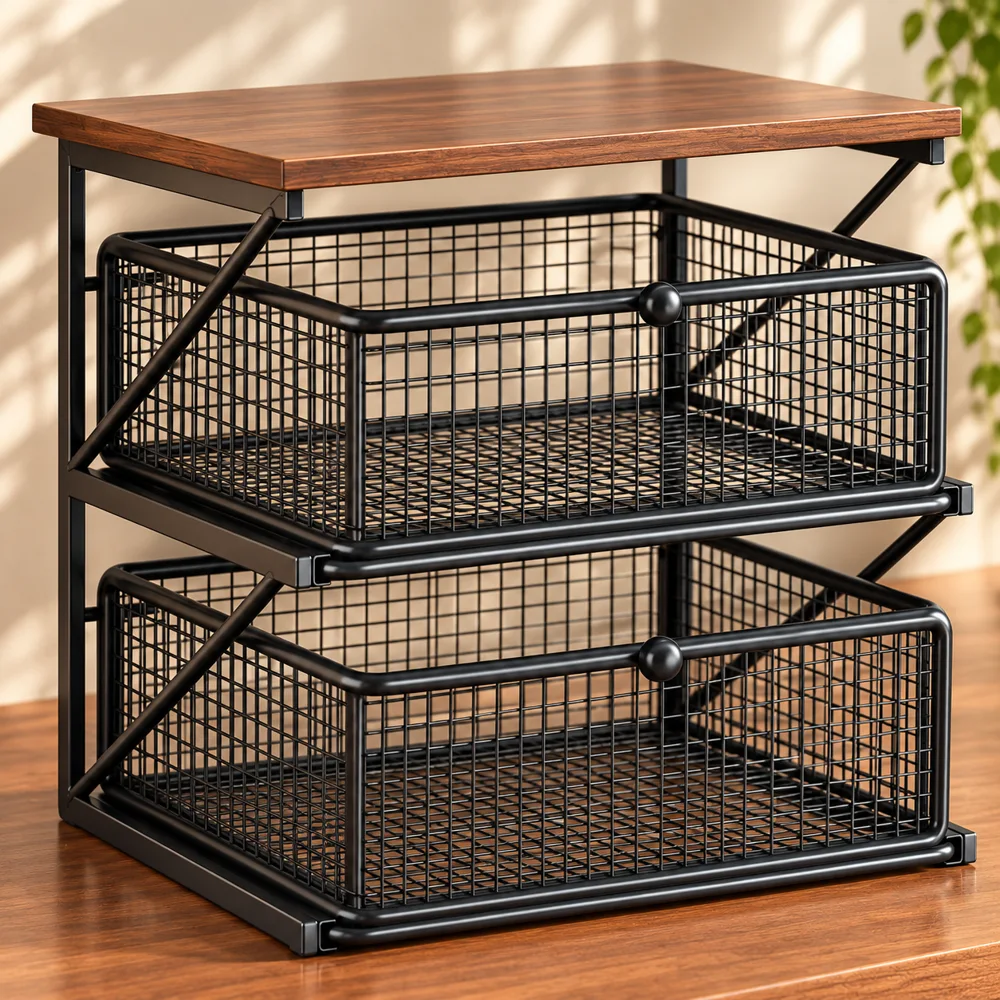 Vintage Coffee Stand Double Shelf — Ready for your space