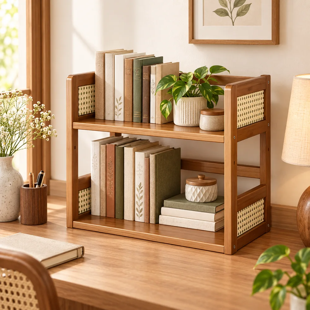 Vintage Open Book Organiser (2 Tiers & 40 cm)