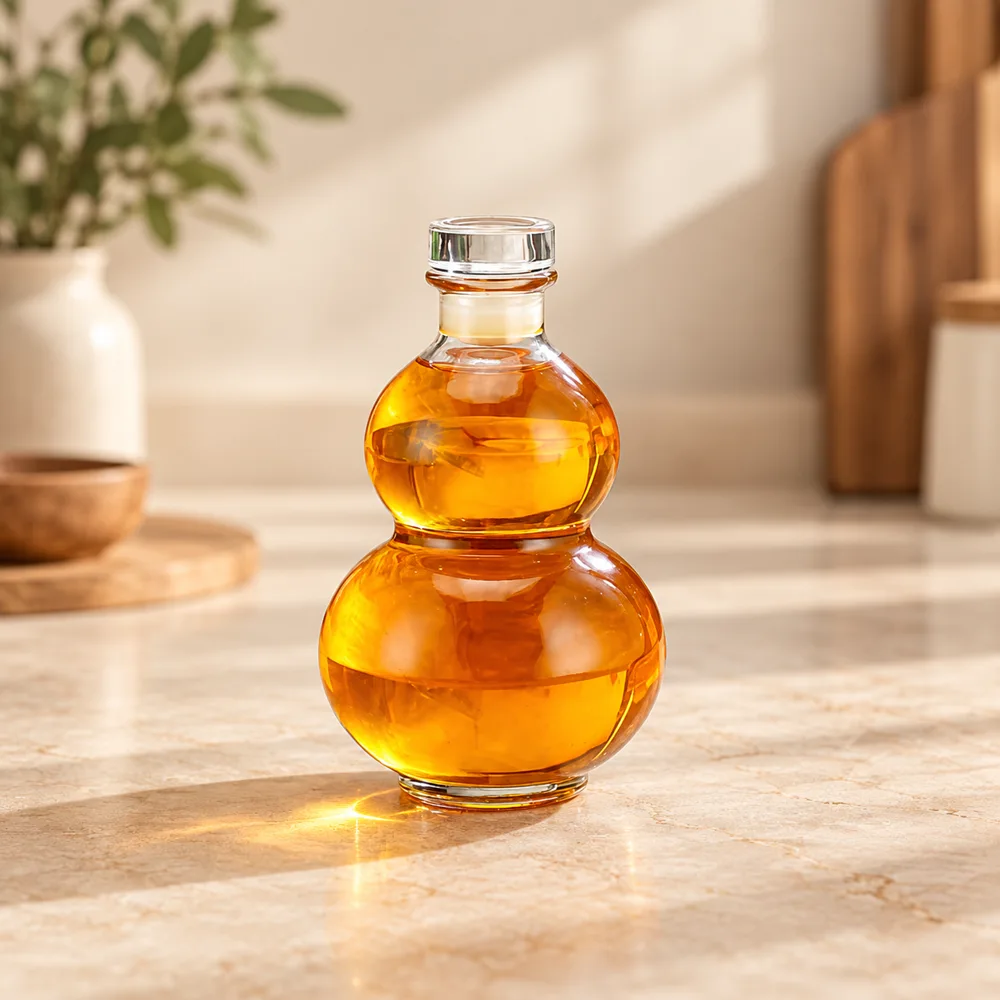 Double Gourd Glass Bottle