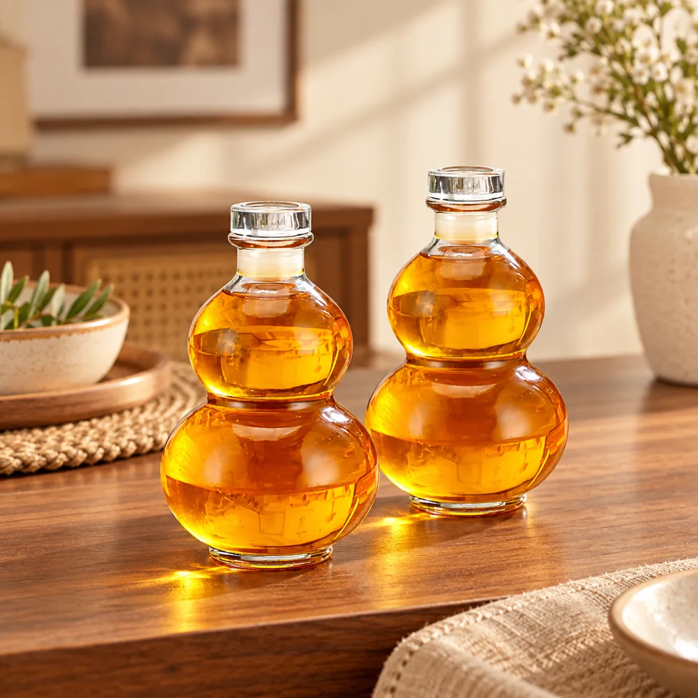 Double Gourd Glass Bottle — Ready for your space