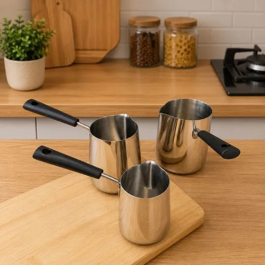 Stainless Steel Handle Pot close view