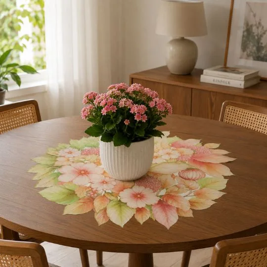 Waterproof Floral Placemats close view