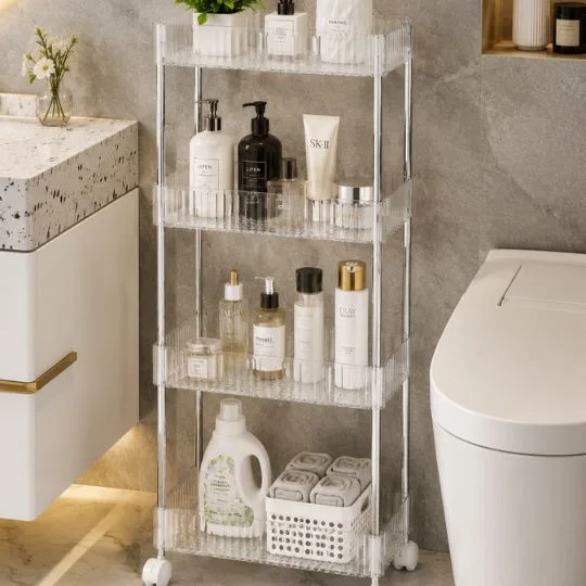 Acrylic Storage Cart — Everyday setup