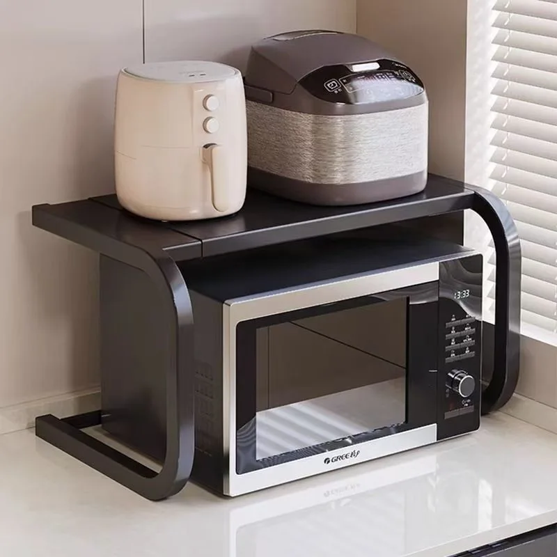 Microwave Shelf Rack — Everyday setup