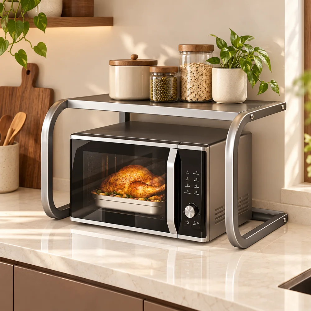 Microwave Shelf Rack — Ready for your space