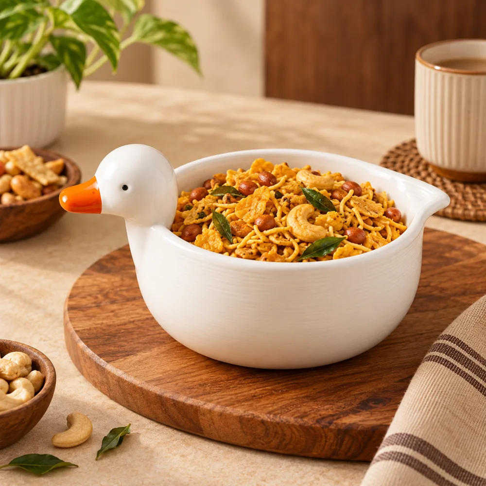 Duck Delight Serving Bowl close view