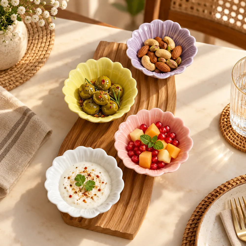 Floral Petal Bowls Set