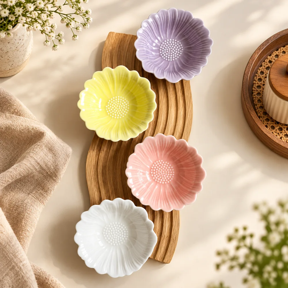 Floral Petal Bowls Set — Everyday setup