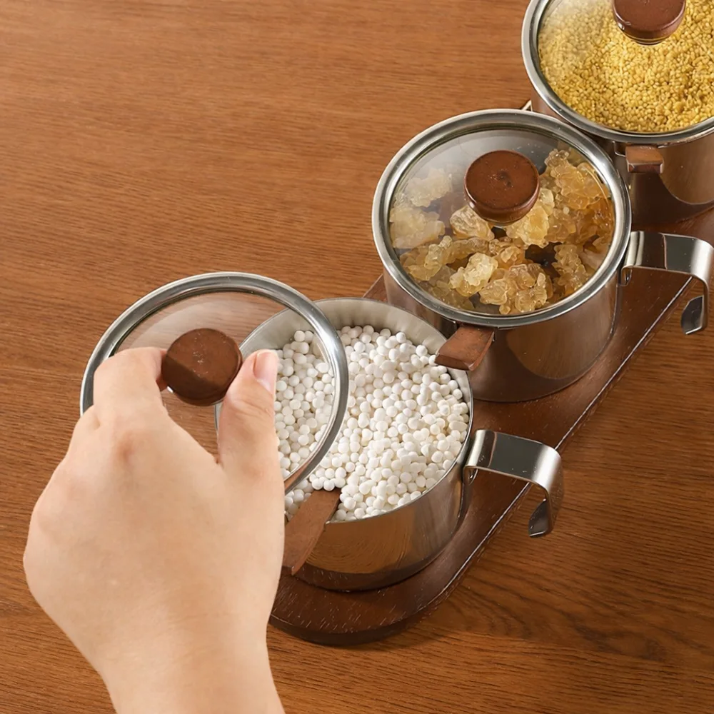 Stainless Steel Seasoning Jar Set — Ready for your space